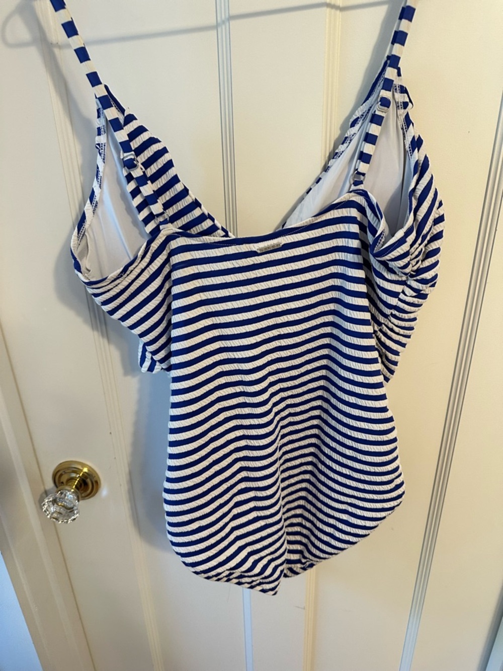 SeaLevel Striped Blue & White One-Piece Swimsuit - Picture 2 of 6
